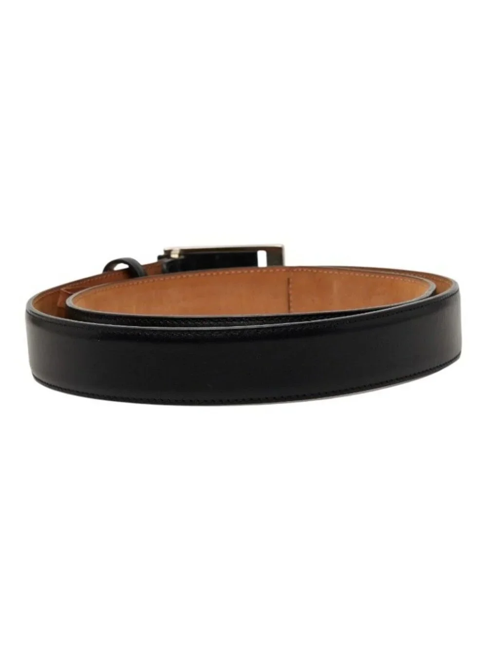 Gucci Interlocking Buckle Belt Black Leather